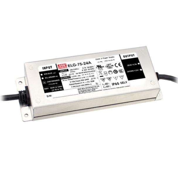 MEAN WELL ELG7524A LED Driver CV 75W 24V 3.15A Adjustable IP65